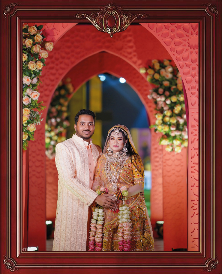 Framed photo center